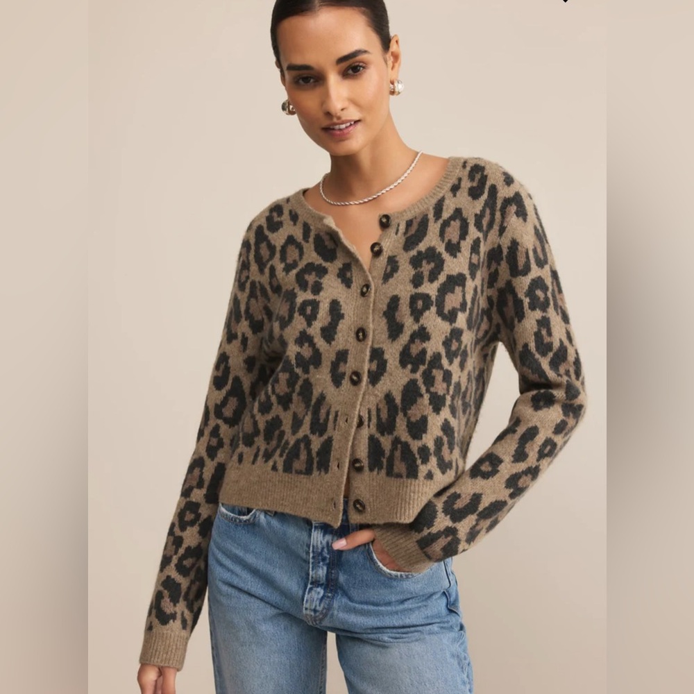 Z Supply Leopard Cardigan - Small (NEW)